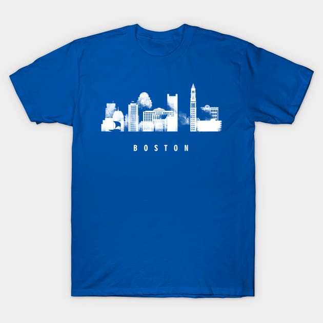 Boston skyline T-Shirt by DimDom